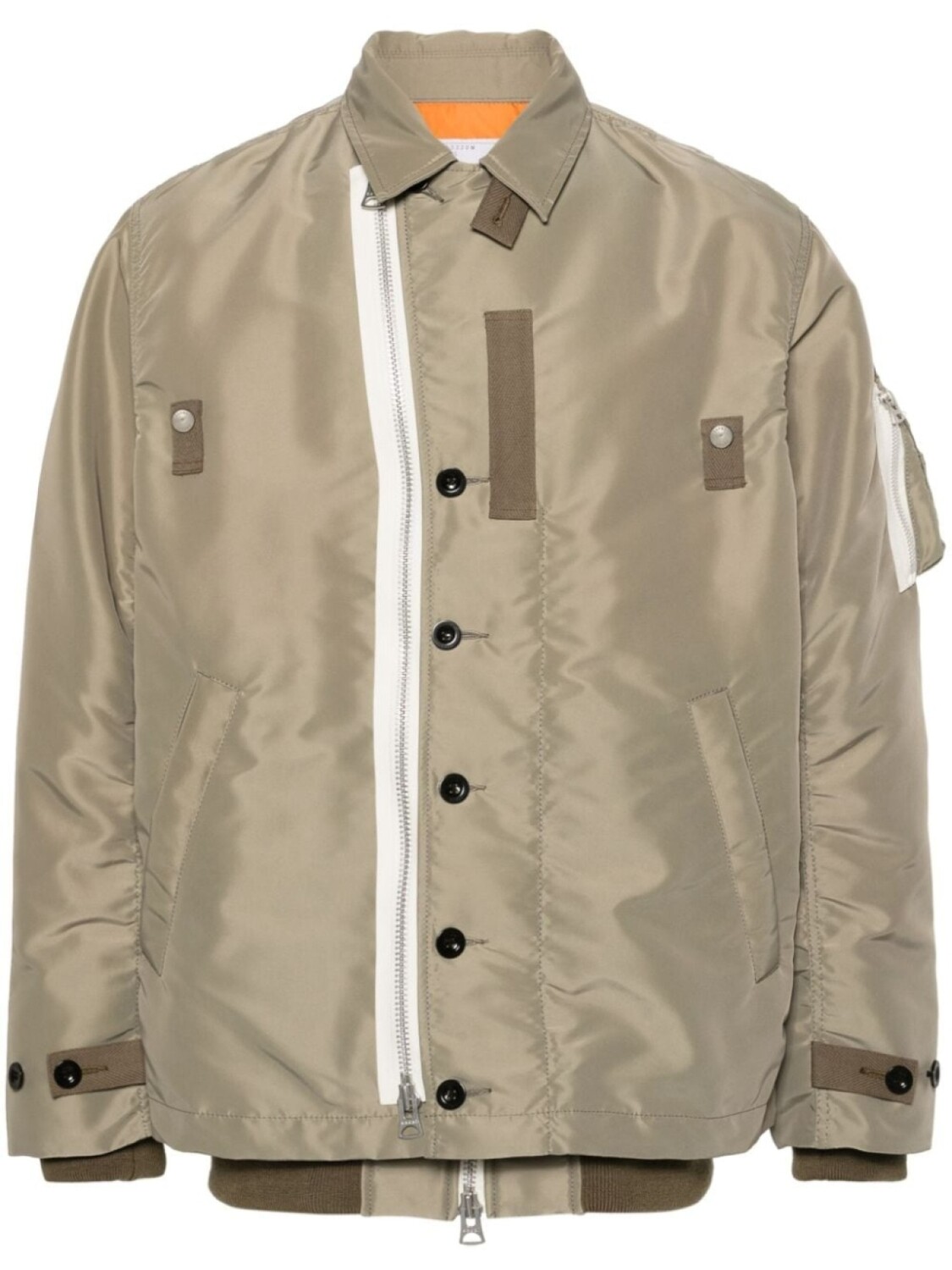 Многослойное пальто sacai, зеленый
Многослойное пальто sacai, зеленый