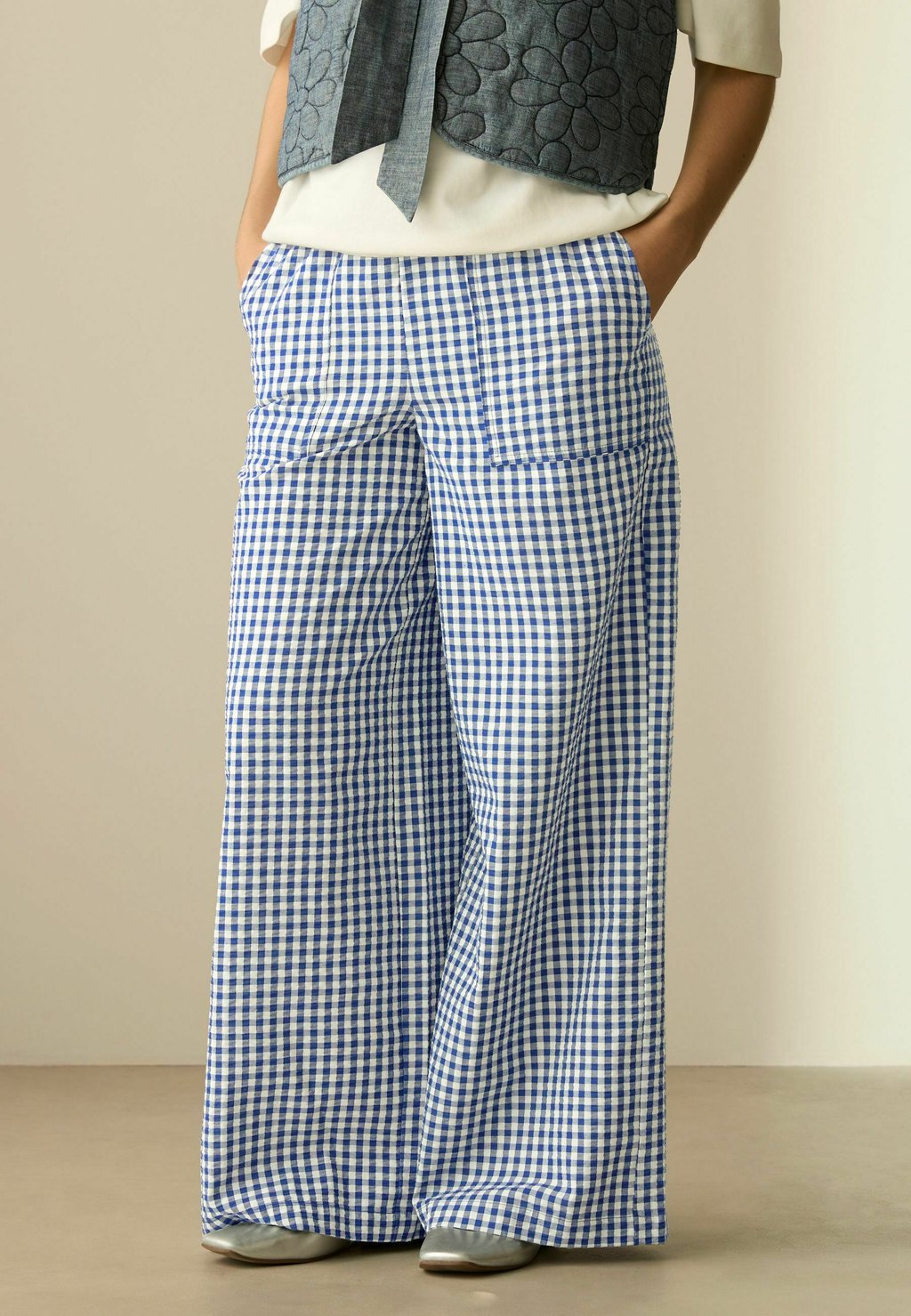 Брюки PULL ON GINGHAM Next, синий 
Брюки PULL ON GINGHAM Next, синий