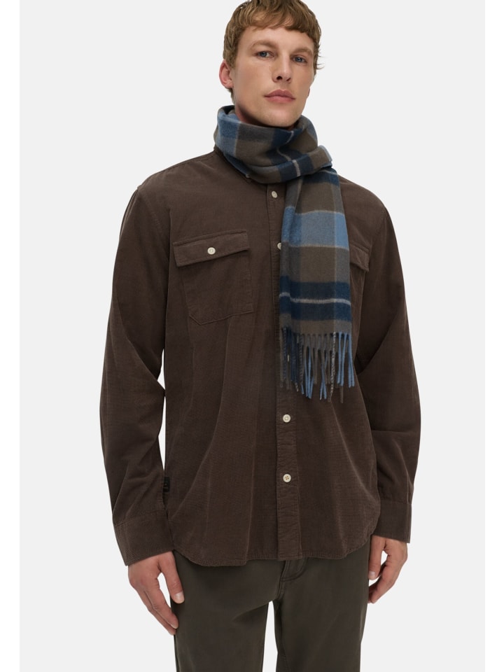 Рубашка с длинными рукавами и накладными карманами темно-коричневого цвета. Camel Active
Рубашка с длинными рукавами и накладными карманами темно-коричневого цвета. Camel Active