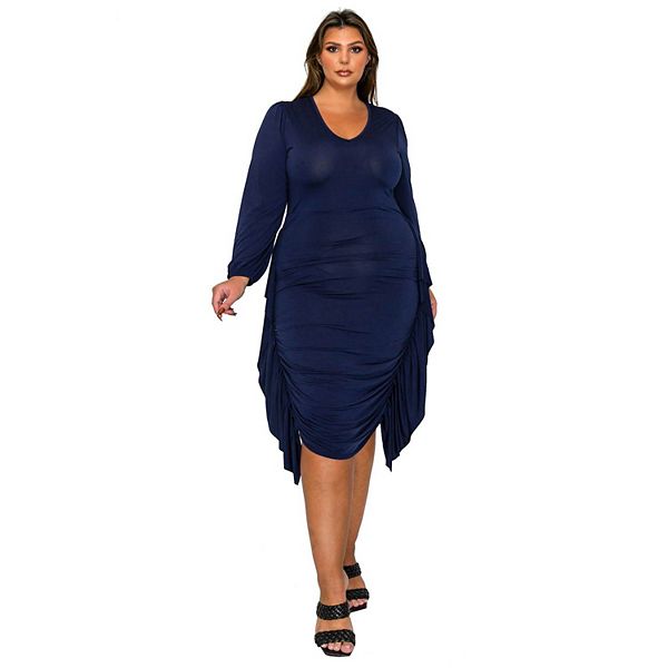 Платье-футляр Plus size nova с присборенным верхом L I V D, Navy
Платье-футляр Plus size nova с присборенным верхом L I V D, Navy