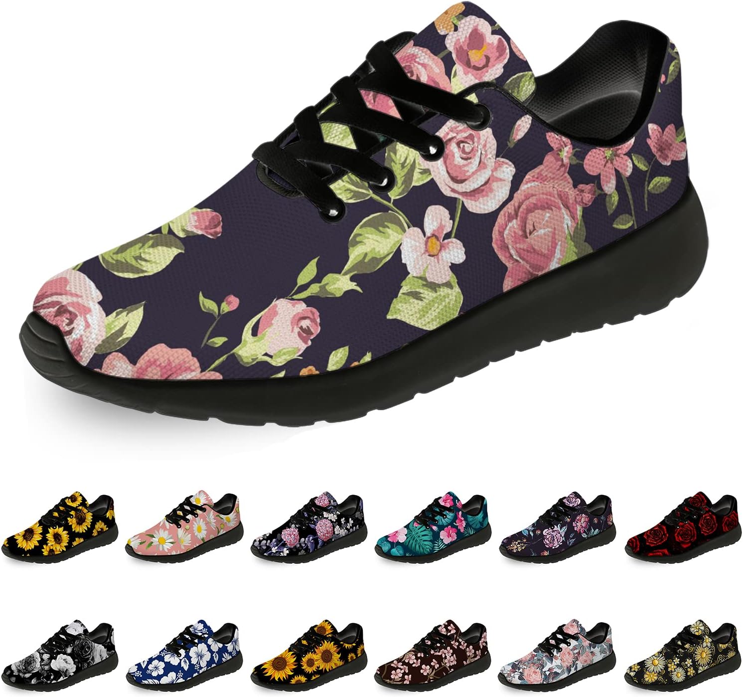 Цветочные кроссовки для женщин и мужчин, беговые кроссовки Horethy, розовый
Цветочные кроссовки для женщин и мужчин, беговые кроссовки Horethy, розовый