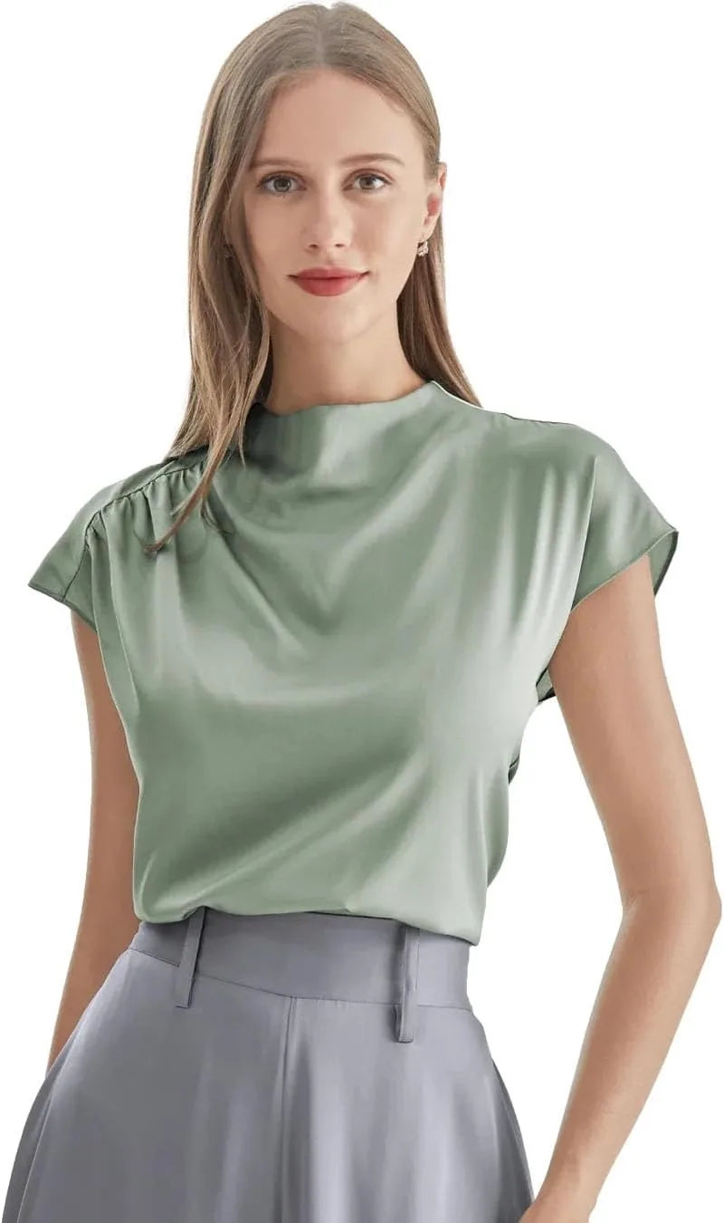 Stand Collar Cap Sleeve Silk Shirt – Women’s 19 Momme Mulberry Silk Short Sleeve Top DAISYSILK
Stand Collar Cap Sleeve Silk Shirt – Women’s 19 Momme Mulberry Silk Short Sleeve Top DAISYSILK
