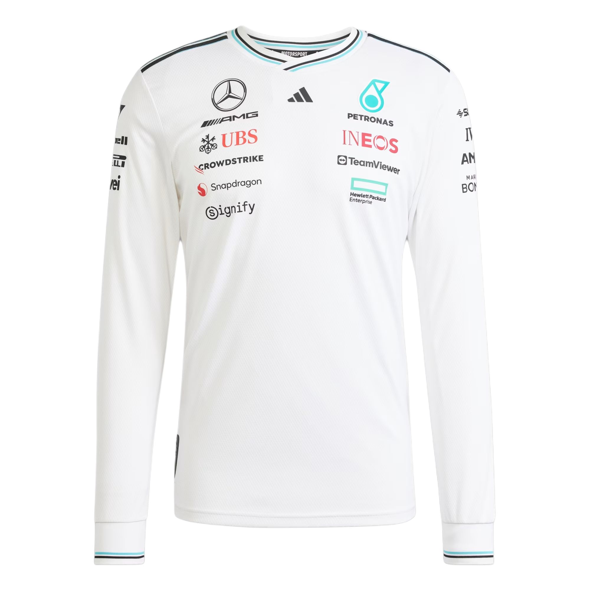 Футболка Mercedes Formula One Team Adidas, белый/черный
Футболка Mercedes Formula One Team Adidas, белый/черный