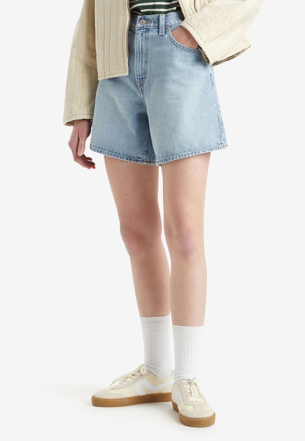 Джинсовые шорты HIGH BAGGY Levi's, светло-голубой
Джинсовые шорты HIGH BAGGY Levi's, светло-голубой