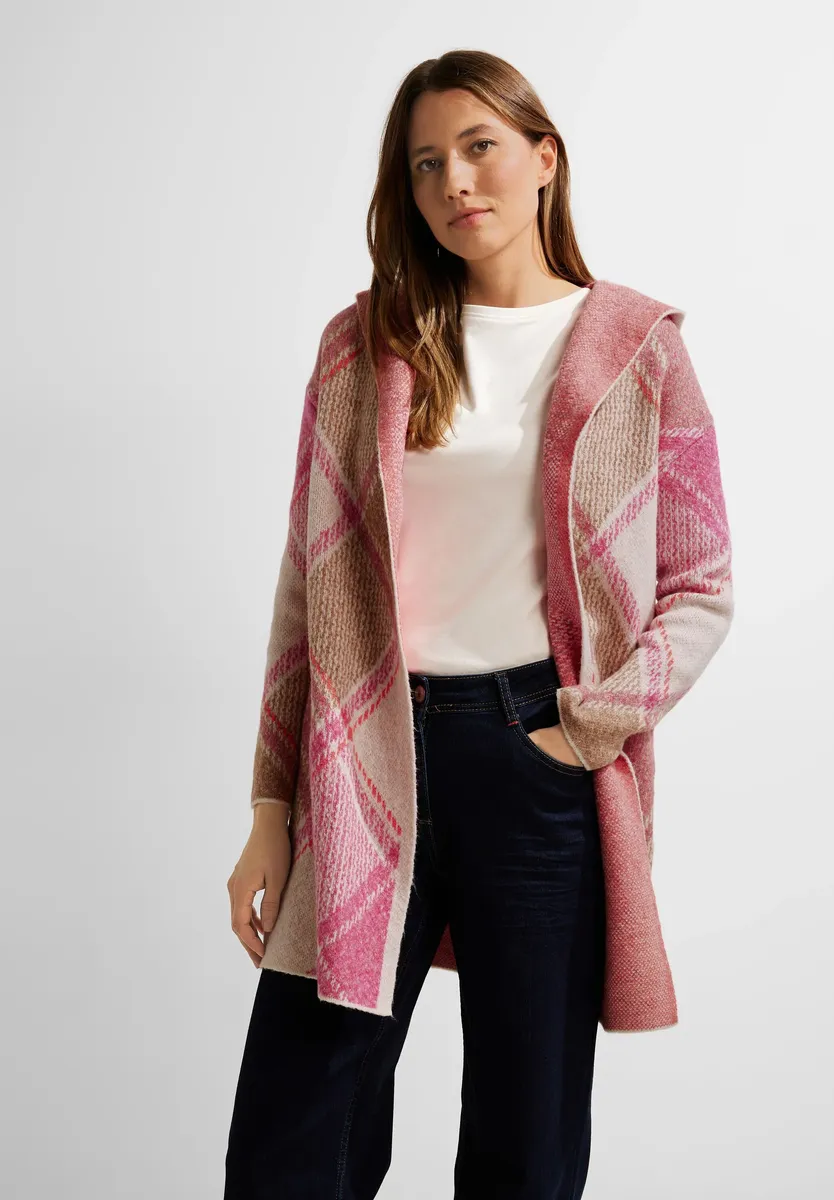 Кардиган Cecil с капюшоном "Open Cozy Jacquard Cardigan", удлиненный, с жаккардовым узором, коралловый
Кардиган Cecil с капюшоном "Open Cozy Jacquard Cardigan", удлиненный, с жаккардовым узором, коралловый