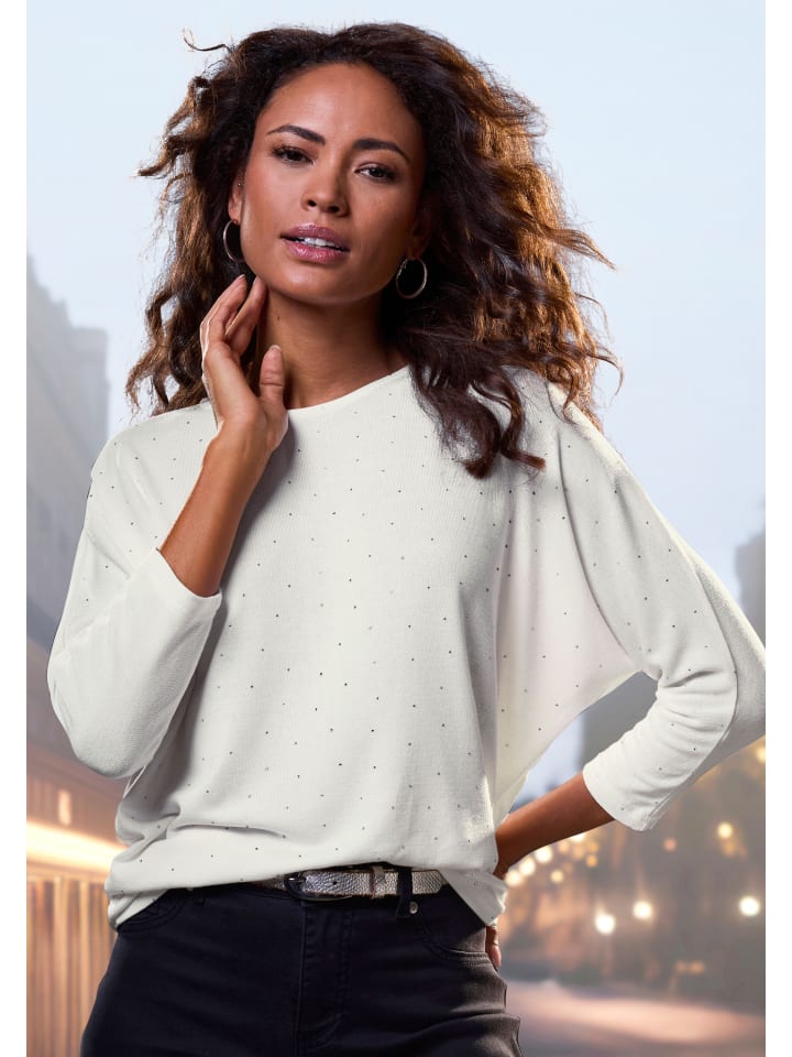 Рубашка с круглым вырезом кремового цвета LASCANA
Рубашка с круглым вырезом кремового цвета LASCANA