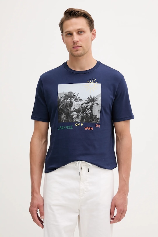 Хлопковая футболка United Colors Of Benetton, темно-синий
Хлопковая футболка United Colors Of Benetton, темно-синий