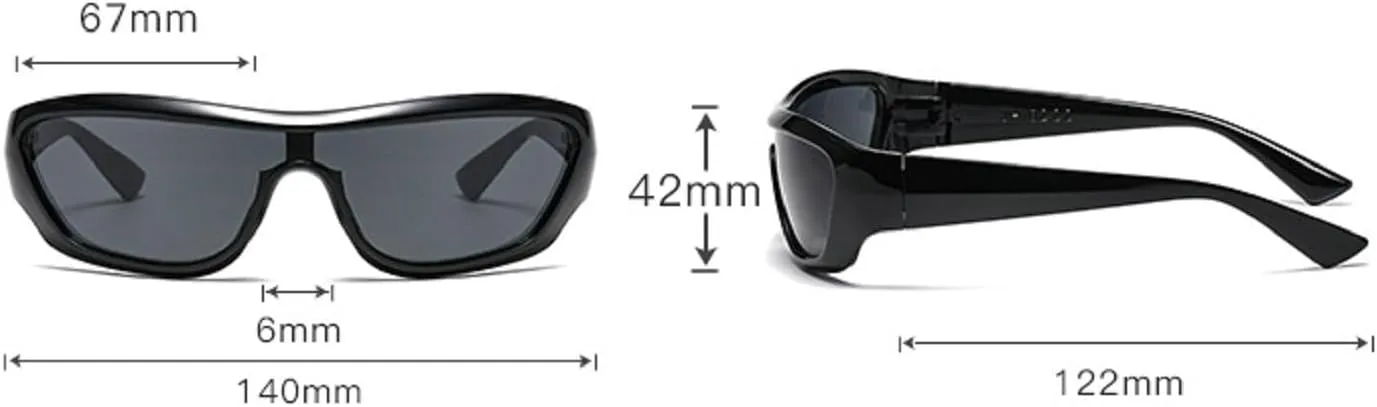 Солнцезащитные очки Melrose Y2K Punk Mask для женщин, роскошные спортивные солнцезащитные очки-щитки для женщин, модные очки-маски с обтекаемой формой, R5002, Blue
Солнцезащитные очки Melrose Y2K Punk Mask для женщин, роскошные спортивные солнцезащитные очки-щитки для женщин, модные очки-маски с обтекаемой формой, R5002, Blue