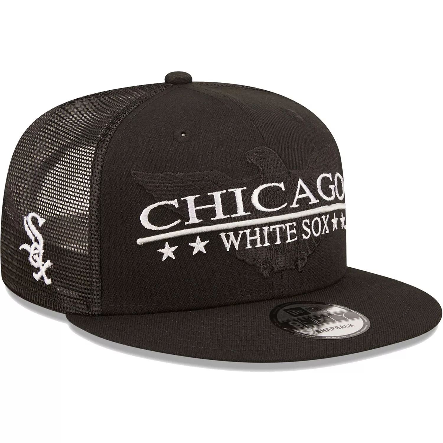 Мужская кепка New Era Black Chicago White Sox Patriot Trucker 9FIFTY Snapback
Мужская кепка New Era Black Chicago White Sox Patriot Trucker 9FIFTY Snapback