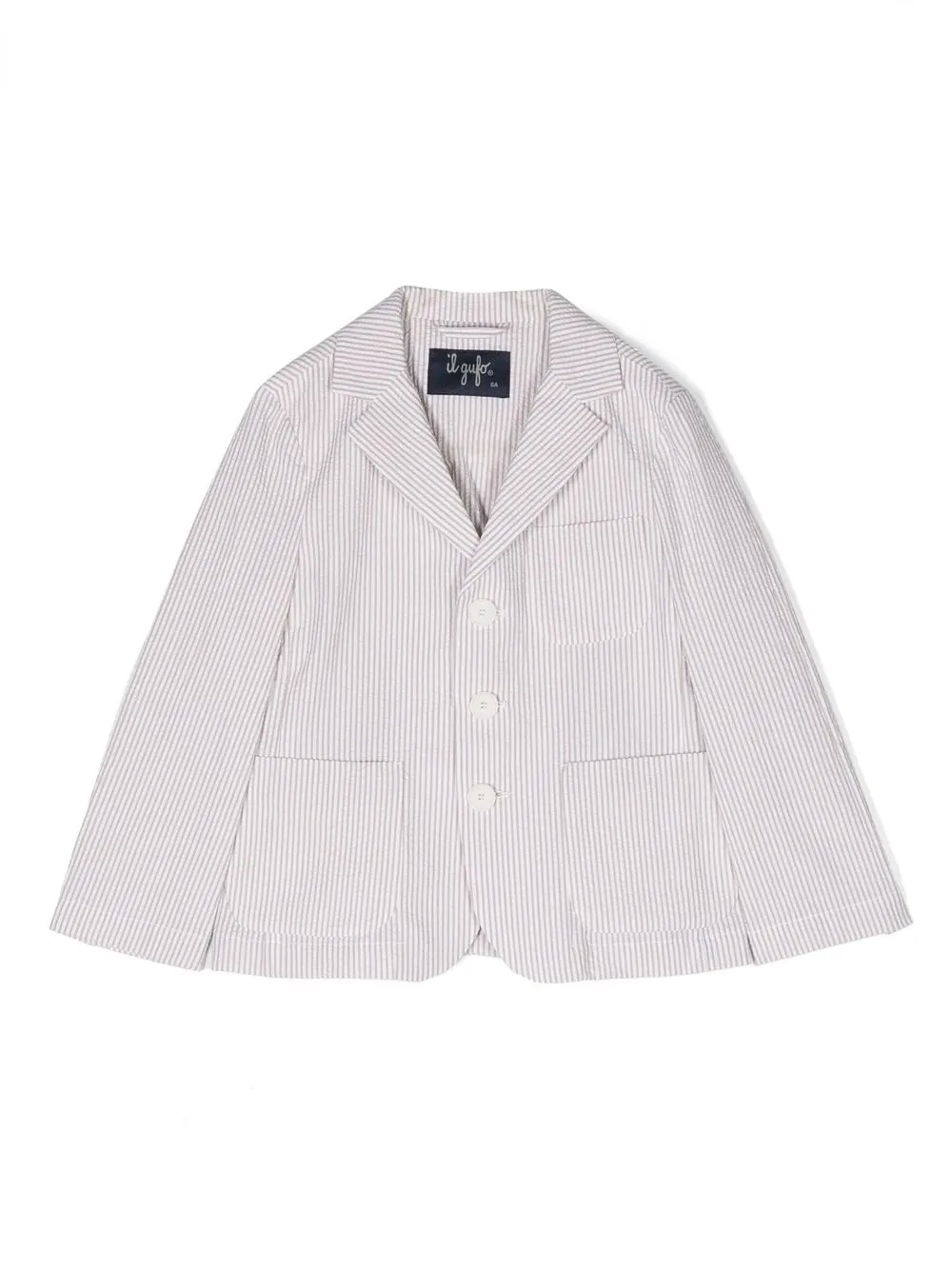 Блейзер в полоску Il Gufo, нейтральный
Блейзер в полоску Il Gufo, нейтральный