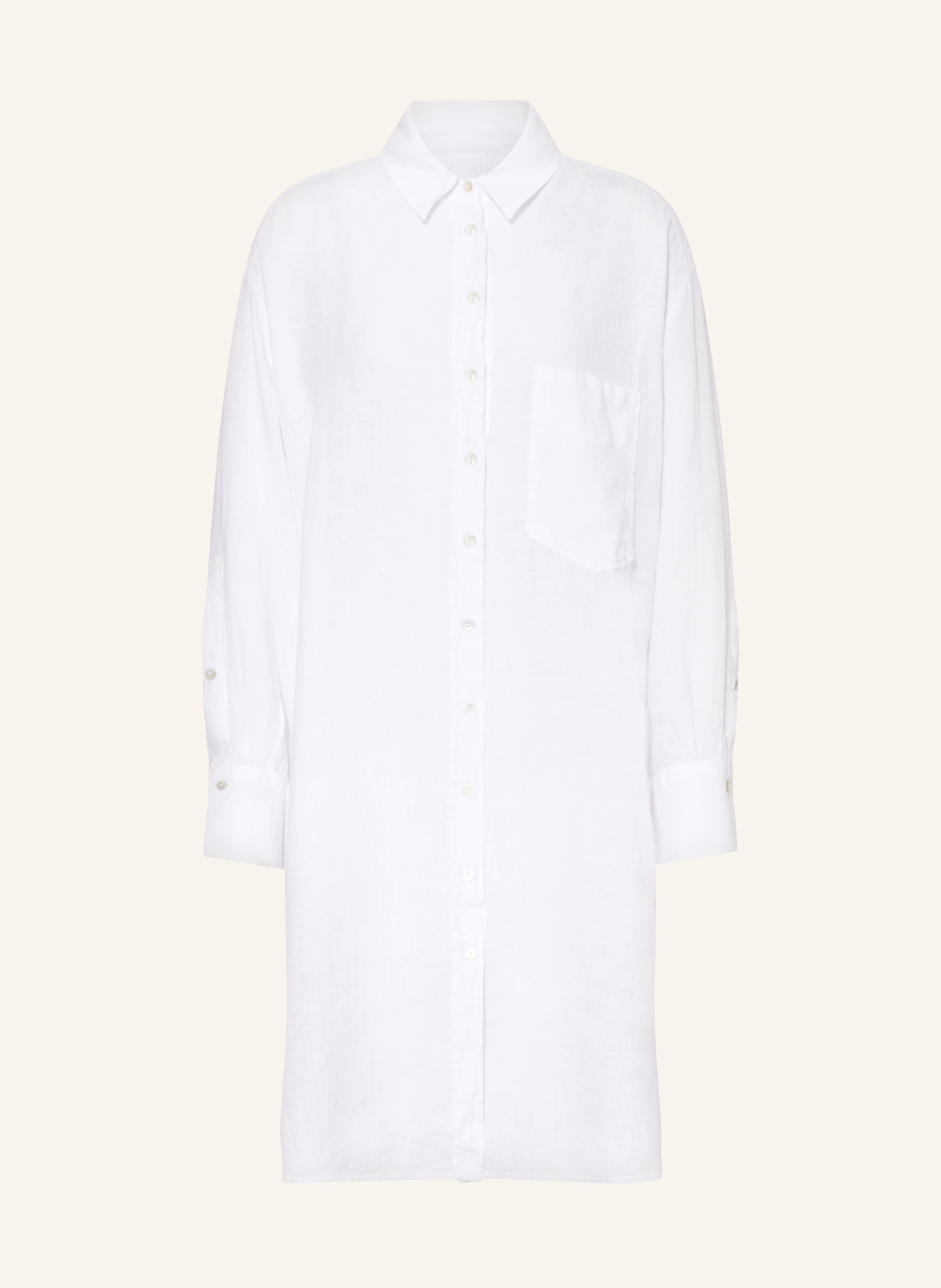 Платье-Рубашка из льна 120%Lino, белый
Платье-Рубашка из льна 120%Lino, белый