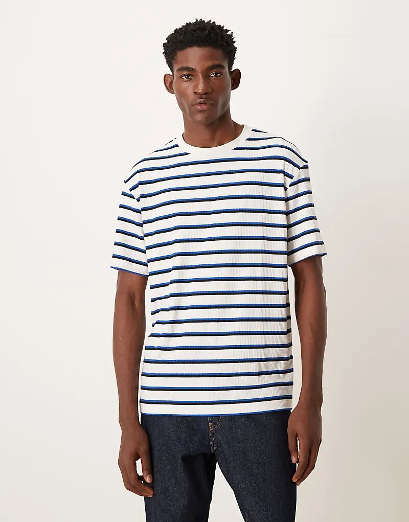 Свободная футболка ASOS DESIGN с текстурой в сине-белую полоску
Свободная футболка ASOS DESIGN с текстурой в сине-белую полоску