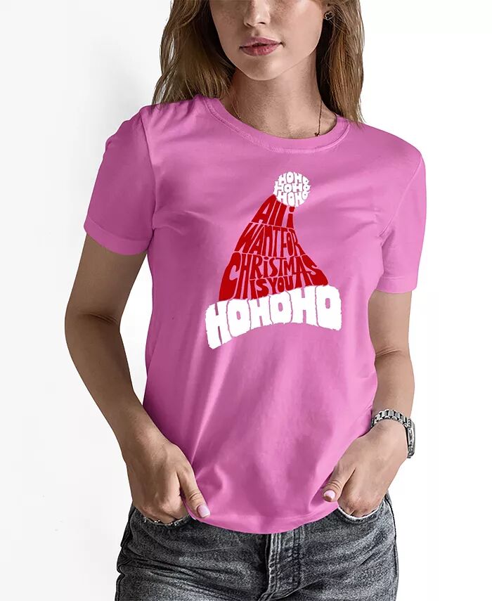 Женская футболка с круглым вырезом и надписью «Все, что я хочу на Рождество — это ты» LA Pop Art, розовый
Женская футболка с круглым вырезом и надписью «Все, что я хочу на Рождество — это ты» LA Pop Art, розовый