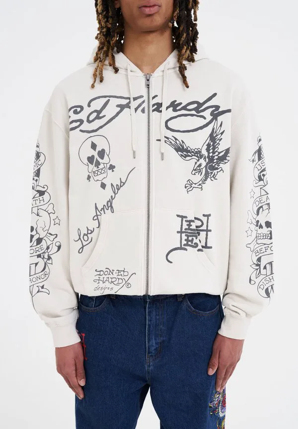 Толстовка на молнии «смерть прежде моно» Ed Hardy, Washed Bone White, Белый, Толстовка на молнии «смерть прежде моно» Ed Hardy, Washed Bone White
Толстовка на молнии «смерть прежде моно» Ed Hardy, Washed Bone White, Белый, Толстовка на молнии «смерть прежде моно» Ed Hardy, Washed Bone White
