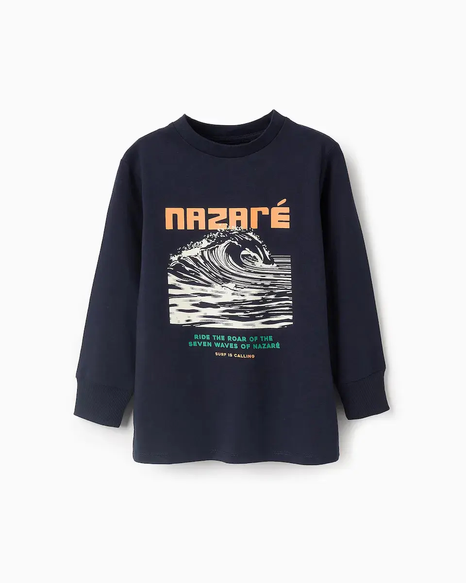 Футболка для мальчика из 100% хлопка с длинными рукавами Zippy, темно-синий
Футболка для мальчика из 100% хлопка с длинными рукавами Zippy, темно-синий