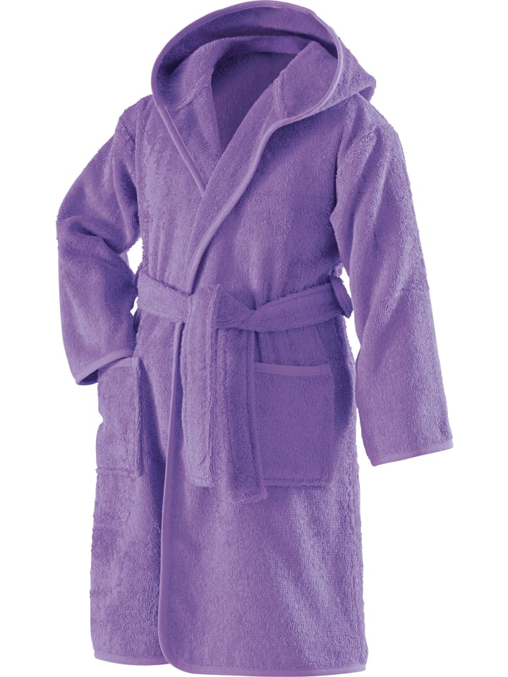 Erwin Müller Детский банный халат из махровой ткани с капюшоном, фиолетового цвета
Erwin Müller Детский банный халат из махровой ткани с капюшоном, фиолетового цвета