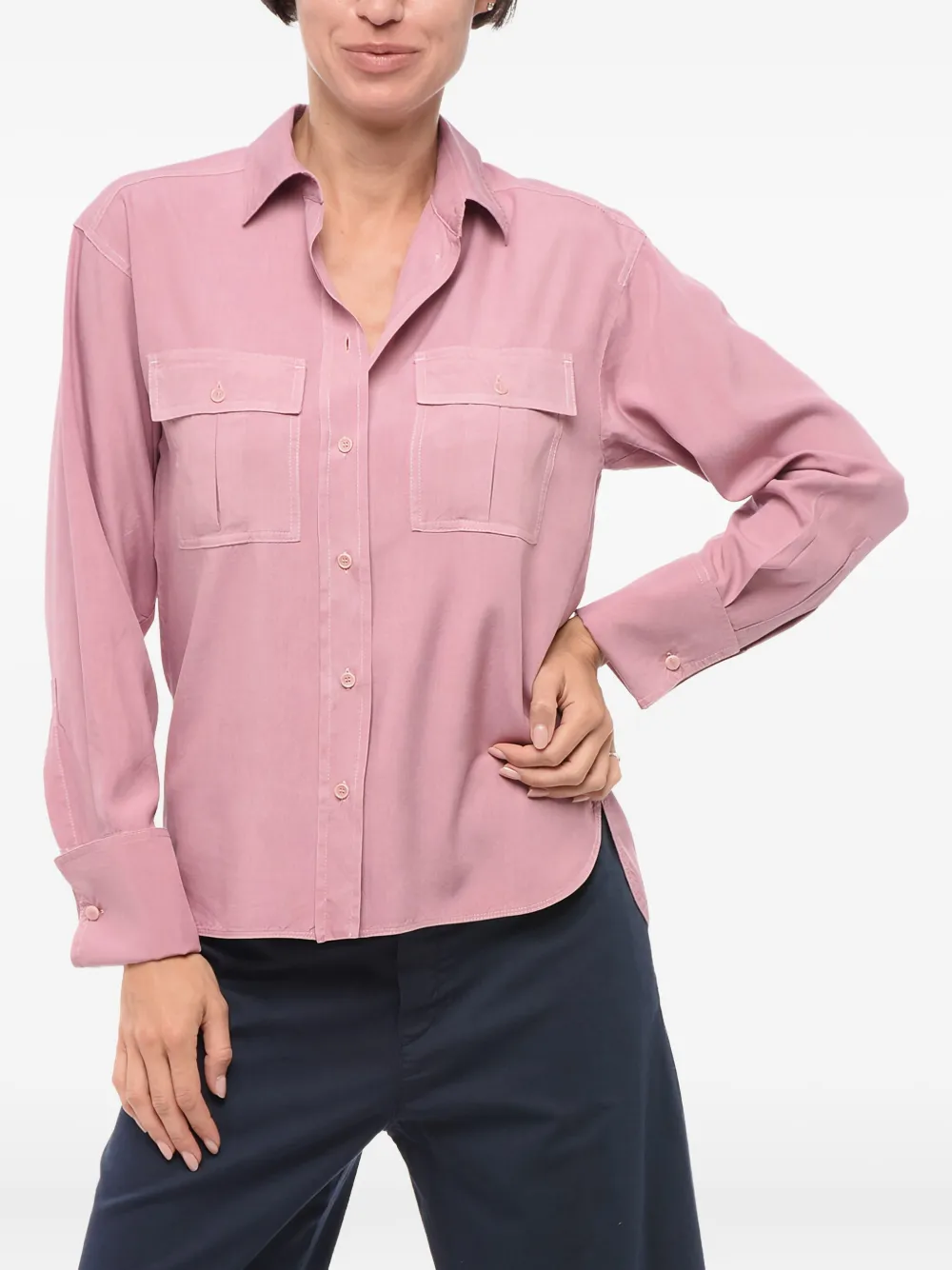 Рубашка с карманами Max Mara, розовый
Рубашка с карманами Max Mara, розовый