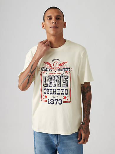Футболка свободного кроя с коротким рукавом и графическим принтом Levi's, цвет Egret - White
Футболка свободного кроя с коротким рукавом и графическим принтом Levi's, цвет Egret - White