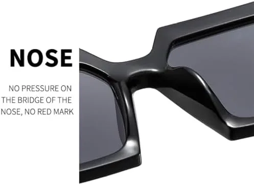 Модные квадратные солнцезащитные очки для женщин и мужчин в стиле ретро с крупной оправой, трендовые модели, защита от ультрафиолета UV400 MTZJH, Black Tea
Модные квадратные солнцезащитные очки для женщин и мужчин в стиле ретро с крупной оправой, трендовые модели, защита от ультрафиолета UV400 MTZJH, Black Tea