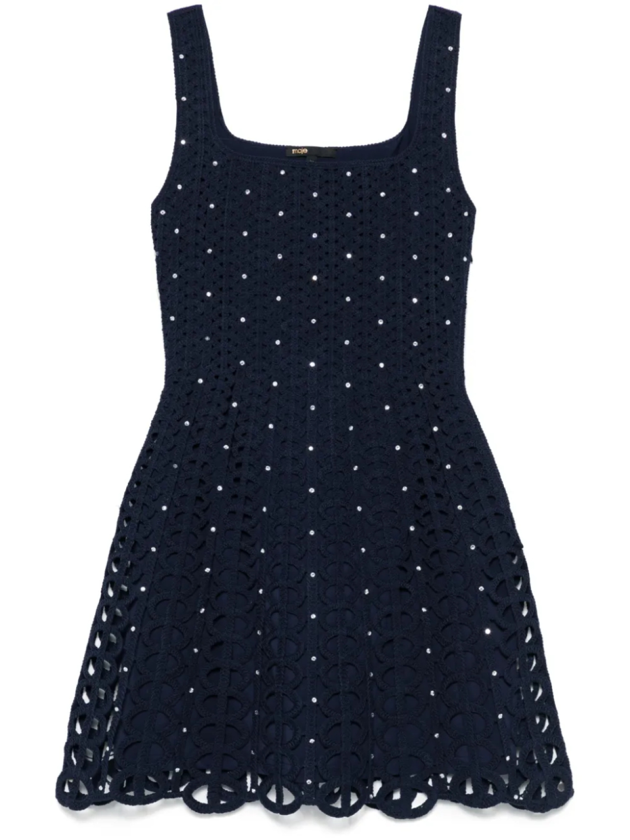 Maje платье мини в технике кроше, синий
Maje платье мини в технике кроше, синий