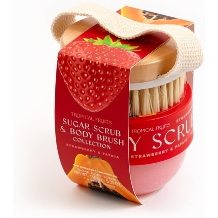 Нежный отшелушивающий сахарный скраб и щетка «Тропические фрукты» Клубника и папайя 150г The Somerset Toiletry Company
Нежный отшелушивающий сахарный скраб и щетка «Тропические фрукты» Клубника и папайя 150г The Somerset Toiletry Company
