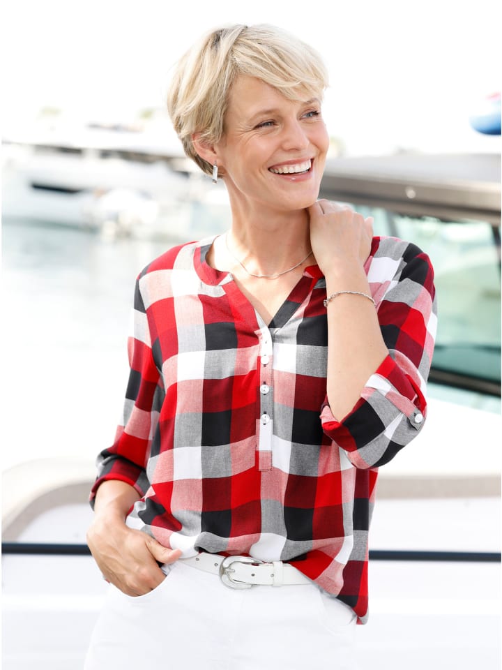 Клетчатая блузка в красную и темно-синюю клетку Sieh an!
Клетчатая блузка в красную и темно-синюю клетку Sieh an!