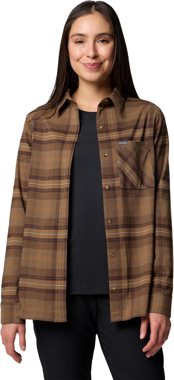 Columbia Womens Port Hope Peak Flannel, Burro
Columbia Womens Port Hope Peak Flannel, Burro