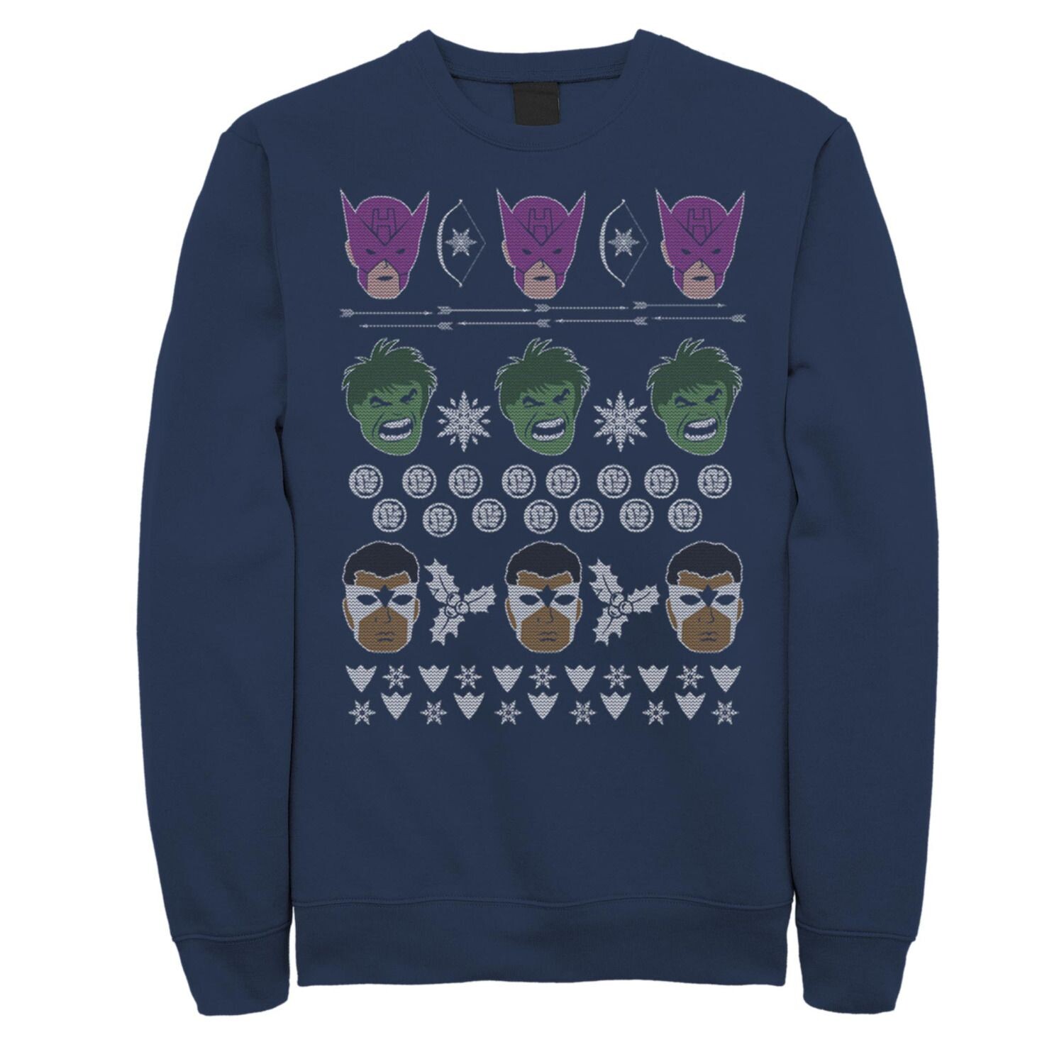 Мужской флисовый свитер Marvel Hawkeye Hulk Falcon Ugly Christmas Sweater Licensed Character
Мужской флисовый свитер Marvel Hawkeye Hulk Falcon Ugly Christmas Sweater Licensed Character