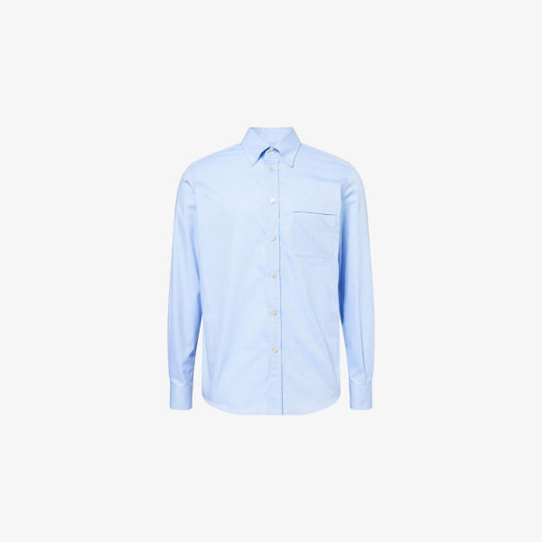 Рубашка Valentino Garavani хлопковая с вышивкой и фигурным подолом, голубой
Рубашка Valentino Garavani хлопковая с вышивкой и фигурным подолом, голубой