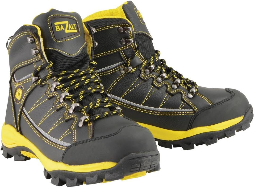 Мужские черно-желтые водонепроницаемые морозостойкие кожаные рабочие и туристические ботинки Bazalt MBM9122 - размер 10
Мужские черно-желтые водонепроницаемые морозостойкие кожаные рабочие и туристические ботинки Bazalt MBM9122 - размер 10