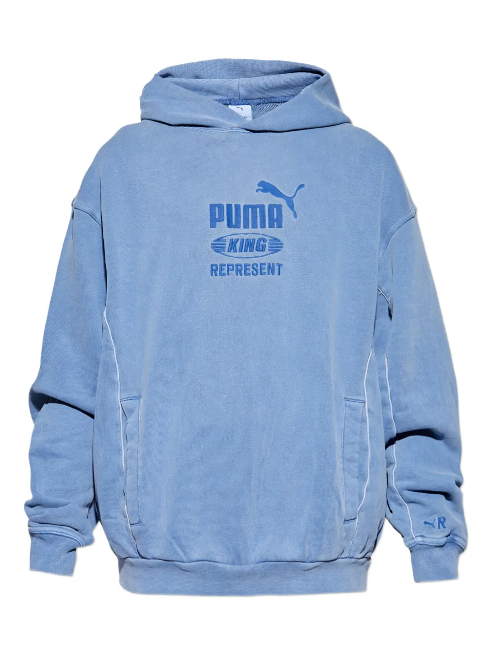 Свитер с капюшоном и вышитым логотипом из коллаборации с Represent Puma, синий
Свитер с капюшоном и вышитым логотипом из коллаборации с Represent Puma, синий