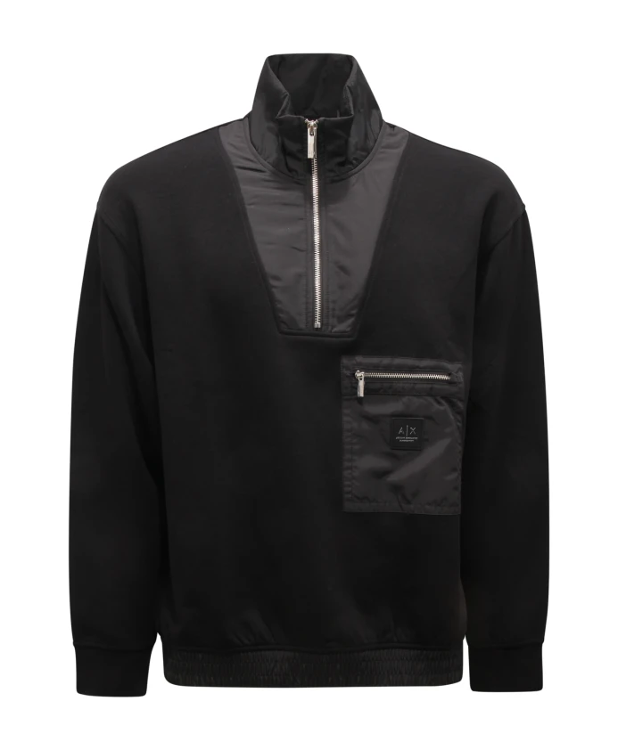 Свитшот Exchange Edition с застежкой-молнией до середины груди. Armani, черный
Свитшот Exchange Edition с застежкой-молнией до середины груди. Armani, черный