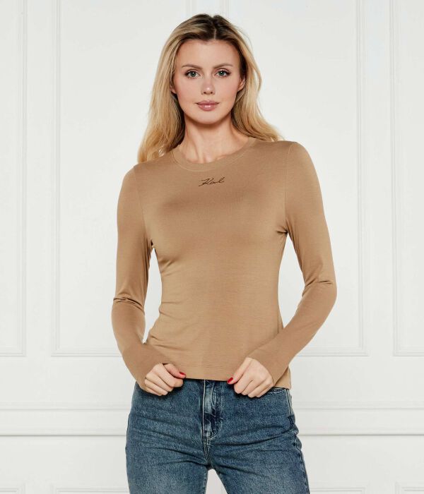 Блузка Karl Lagerfeld Slim Fit, бежевый
Блузка Karl Lagerfeld Slim Fit, бежевый