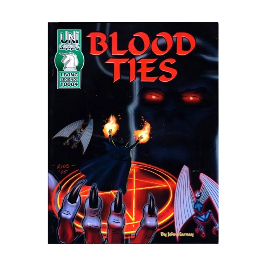 Blood Ties (1st Edition), Living Legends (Unigames), мягкая обложка
Blood Ties (1st Edition), Living Legends (Unigames), мягкая обложка