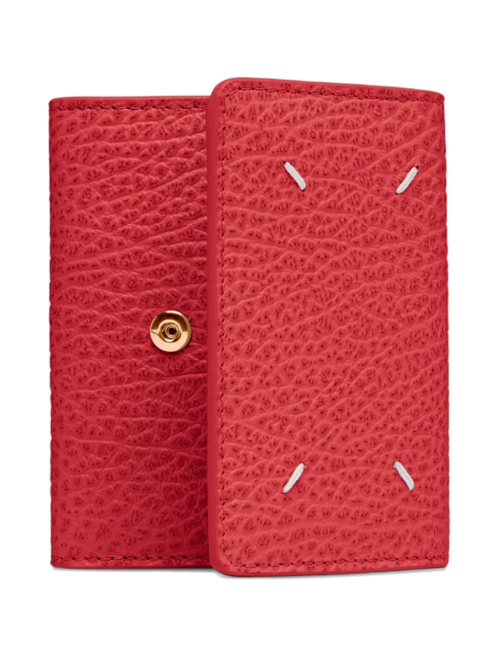 Складной кошелек из текстурированной кожи MAISON MARGIELA, красный 
Складной кошелек из текстурированной кожи MAISON MARGIELA, красный