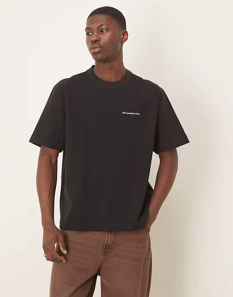 Футболка премиум-класса с логотипом Abercrombie & Fitch черного цвета
Футболка премиум-класса с логотипом Abercrombie & Fitch черного цвета