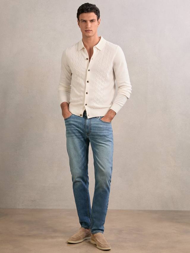 Кардиган Gideon Button Through из шерсти Reiss, Off White
Кардиган Gideon Button Through из шерсти Reiss, Off White