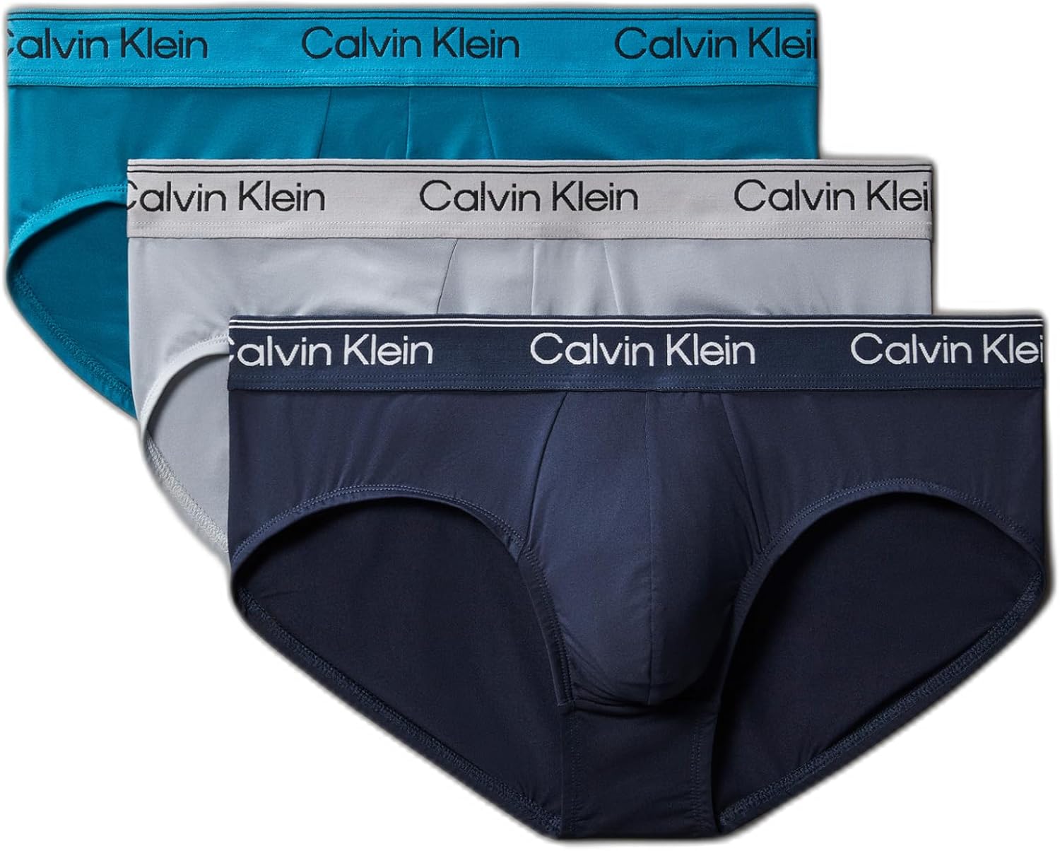 Комплект из 3 мужских трусов-брифов Calvin Klein Micro Stretch, Sleet, Teal Marine, Shoreline
Комплект из 3 мужских трусов-брифов Calvin Klein Micro Stretch, Sleet, Teal Marine, Shoreline