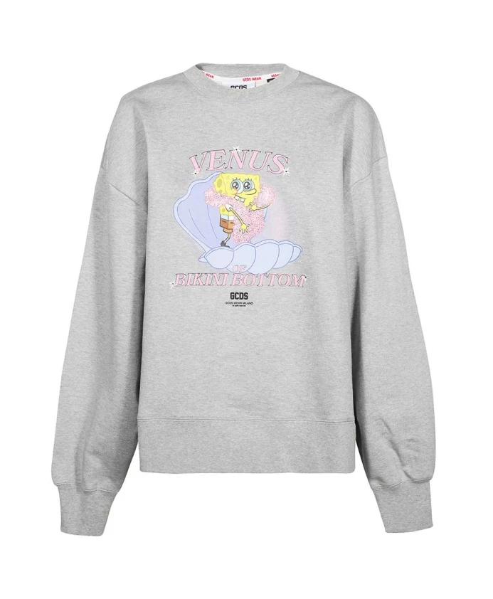 Хлопковая толстовка в рубчик с принтом на передней части. Gcds, серый
Хлопковая толстовка в рубчик с принтом на передней части. Gcds, серый