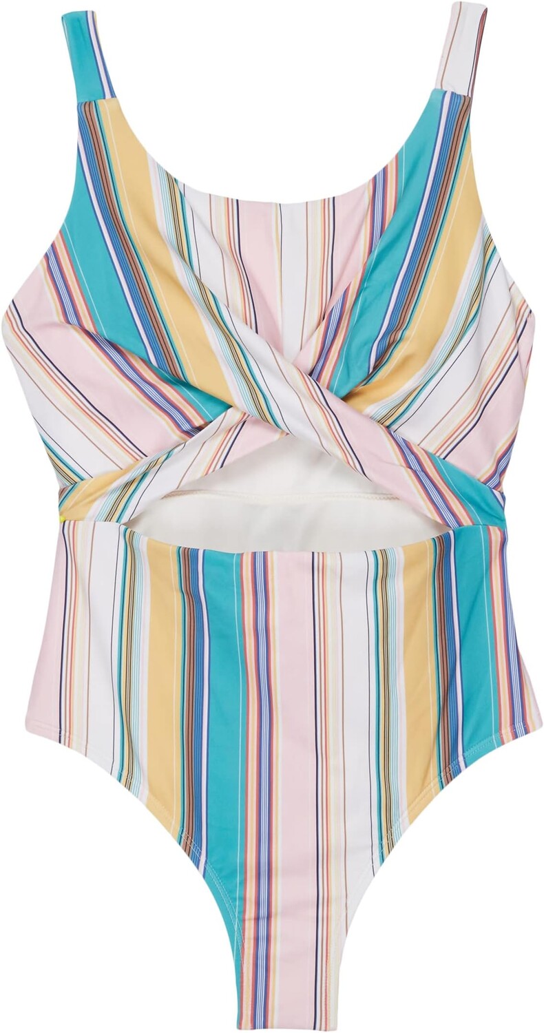 Купальник O'Neill Kids Baja Stripe Twist Front Keyhole Set, цвет Multicolored 
Купальник O'Neill Kids Baja Stripe Twist Front Keyhole Set, цвет Multicolored