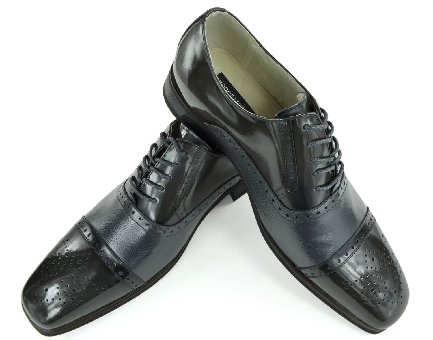 Moda Di Raza - Мужские туфли из кожи для деловых, формальных и повседневных мероприятий, серый
Moda Di Raza - Мужские туфли из кожи для деловых, формальных и повседневных мероприятий, серый