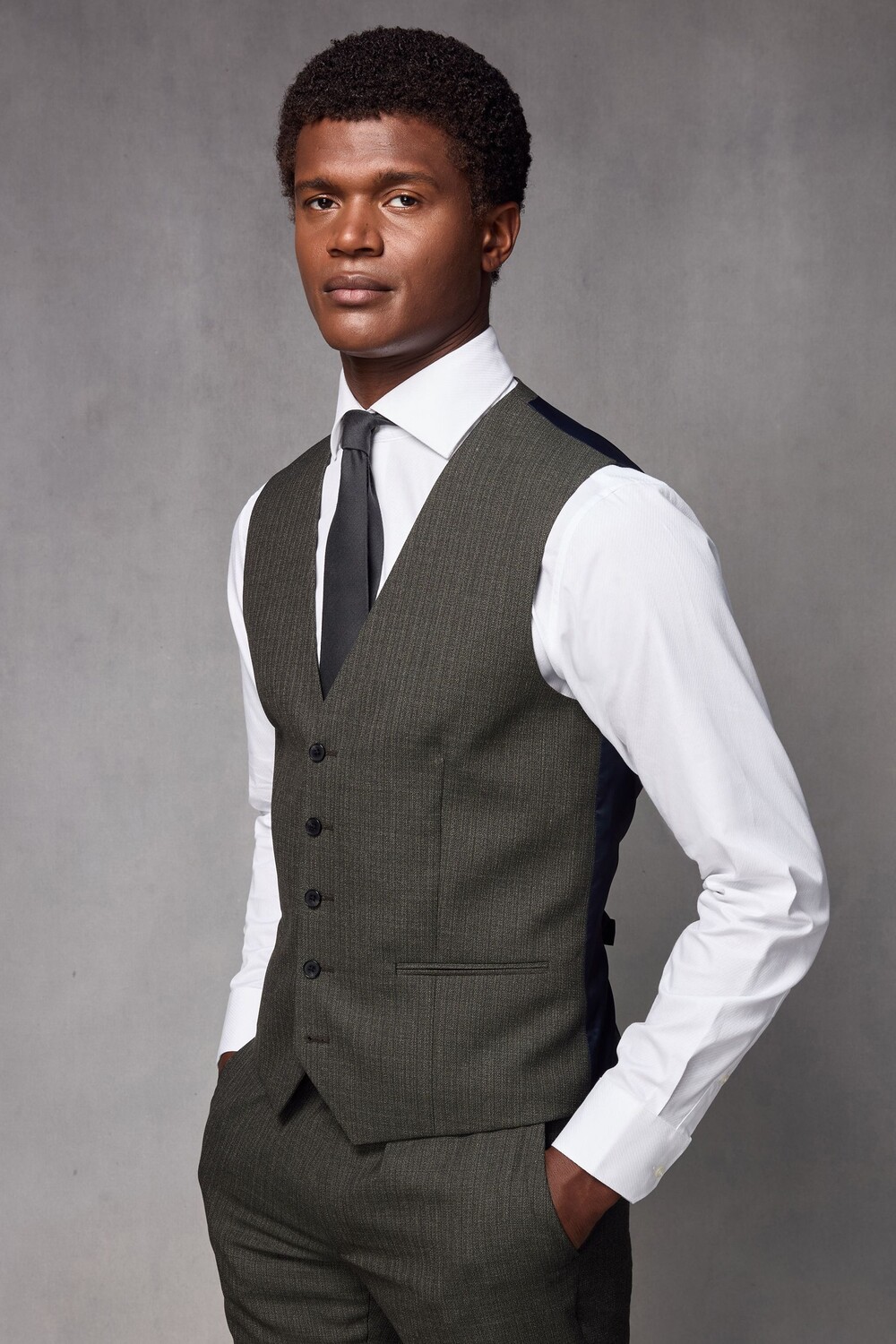 Костюм из фактурной шерсти: жилет Next, зеленый
Костюм из фактурной шерсти: жилет Next, зеленый