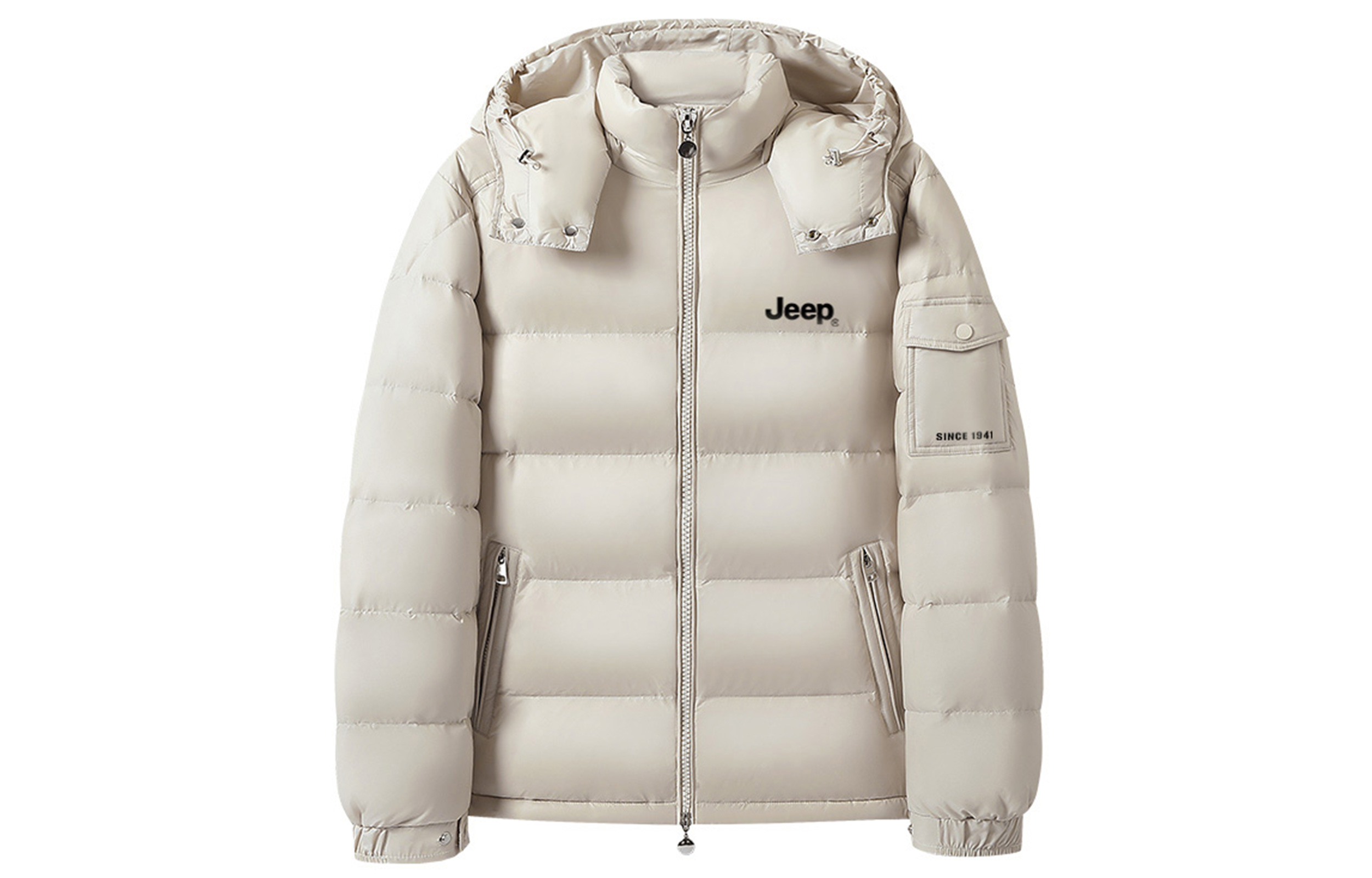 Jeep Унисекс пуховик, Raw White
Jeep Унисекс пуховик, Raw White