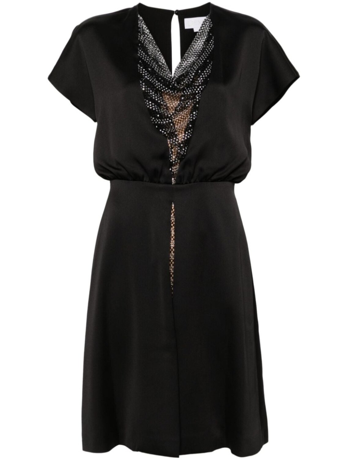 Genny платье мини со стразами, черный
Genny платье мини со стразами, черный