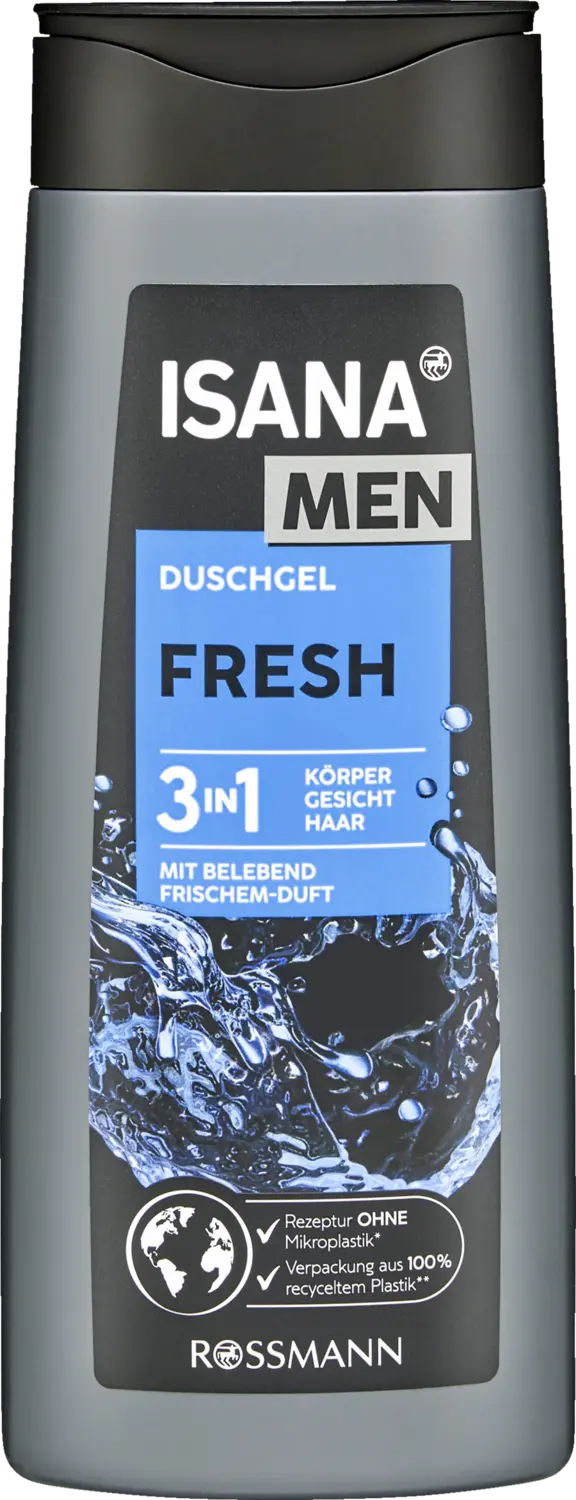Гель для душа ISANA MEN 3in1 Duschgel Fresh
Гель для душа ISANA MEN 3in1 Duschgel Fresh