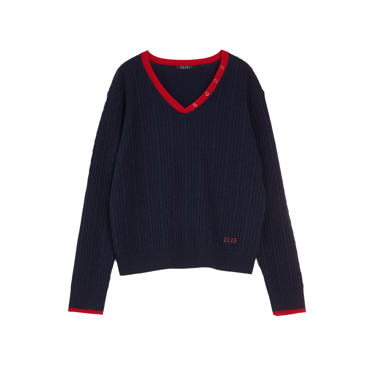 ELLE Свитер Women's Navy Blue V-образный вырез Moderate Others
ELLE Свитер Women's Navy Blue V-образный вырез Moderate Others