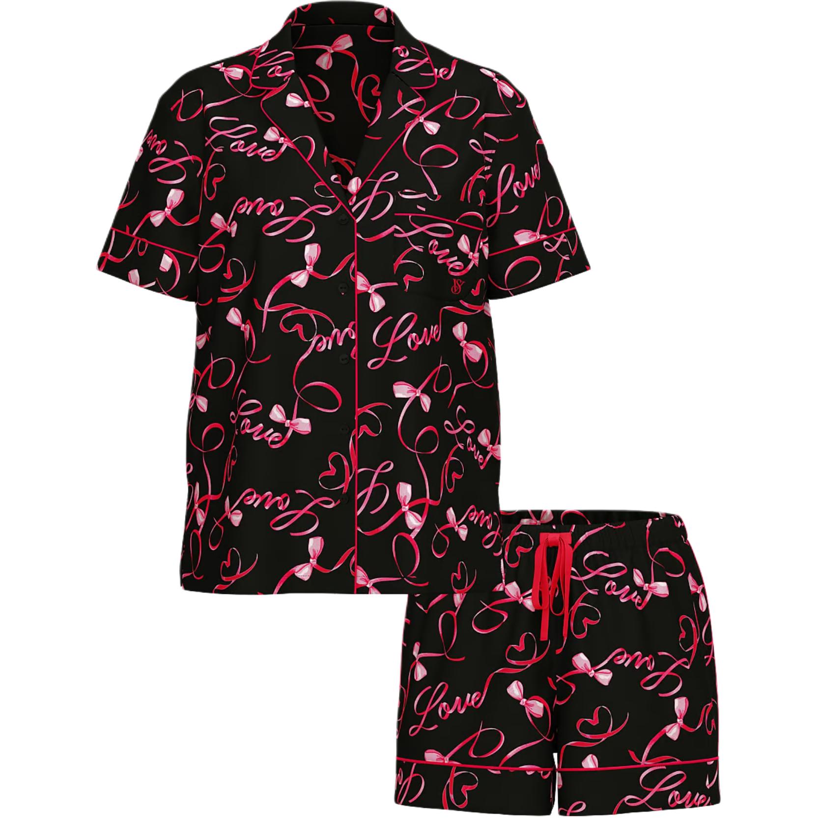 Пижамный комплект для женщин Victoria's Secret, черный
Пижамный комплект для женщин Victoria's Secret, черный