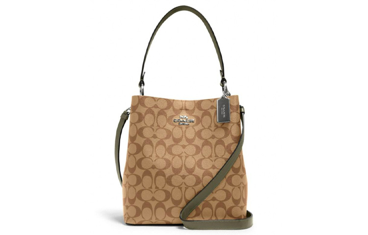 COACH Городской холщовый ведерко с кожаными деталями Сумка через плечо поясная средний женский хаки
COACH Городской холщовый ведерко с кожаными деталями Сумка через плечо поясная средний женский хаки