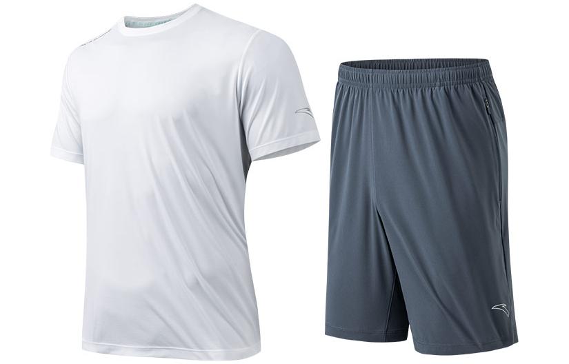 Анта Повседневный спортивный костюм мужской белый (белая футболка с коротким рукавом + серые шорты)
Анта Повседневный спортивный костюм мужской белый (белая футболка с коротким рукавом + серые шорты)