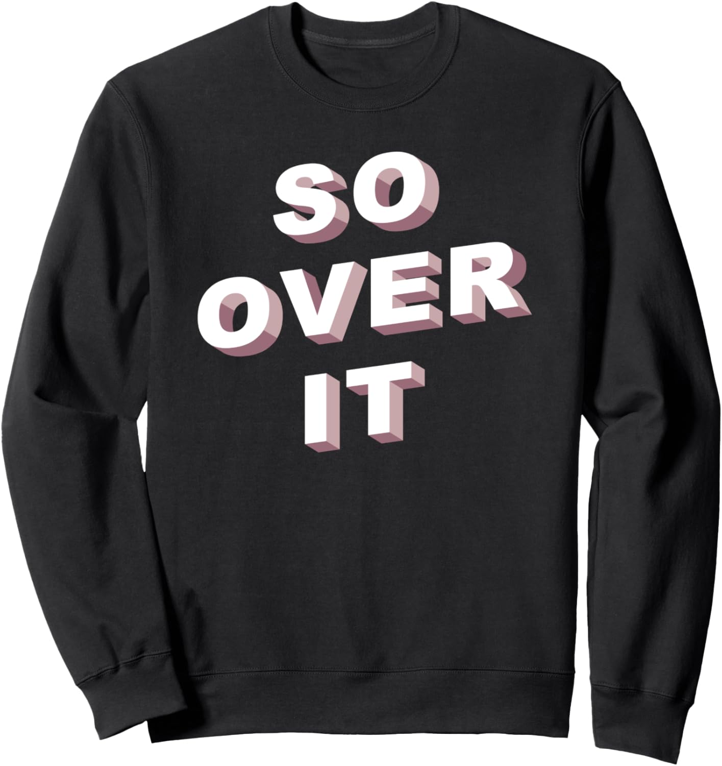 Толстовка с 3D-текстом So Over It Trendy Apparel, черный
Толстовка с 3D-текстом So Over It Trendy Apparel, черный